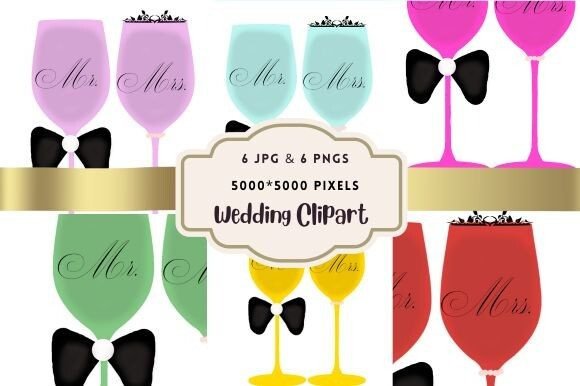 Celebrate in Style: Creative Uses for Wedding Glasses Clipart