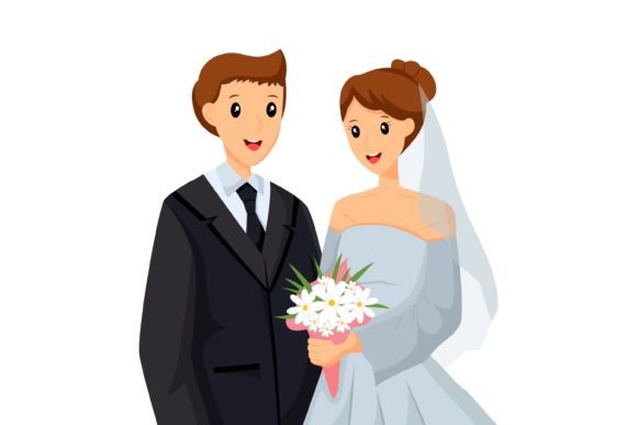 Charming Wedding Character Illustrations: A Designer's Delight