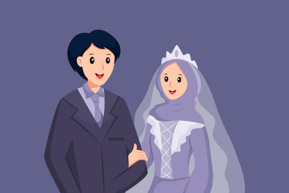 Charming Wedding Couple Illustrations for Every Project