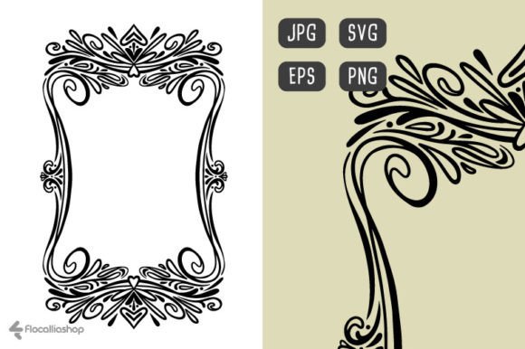 Elegant Wedding Frame #157 for Invitations & Event Decor