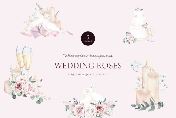 Infuse Elegance: Using Watercolor Arrangements in Your Projects
