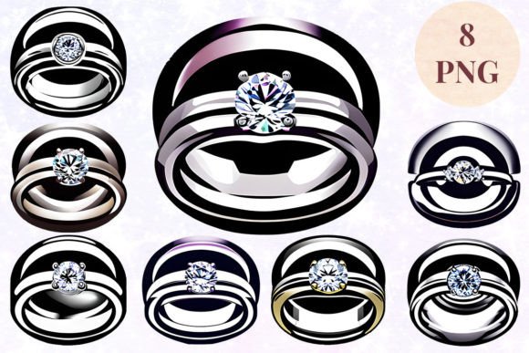 Wedding Ring 28 Clipart PNG: Elegant Graphics for Your Projects