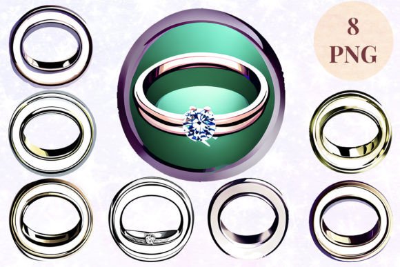 Wedding Ring 35 Clipart PNG: Elevate Your Creative Projects