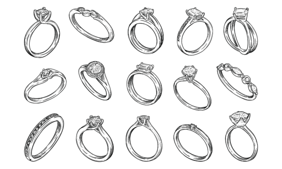 Why Jewelry Ring Wedding Handdrawn Feels Like a Love Letter to Design